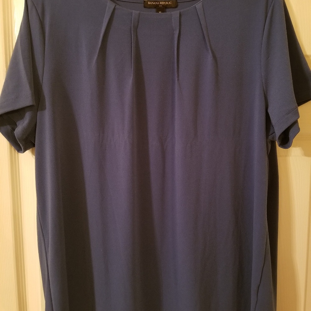 Banana Republic dress blouse size XL teal nwt - Picture 3 of 4